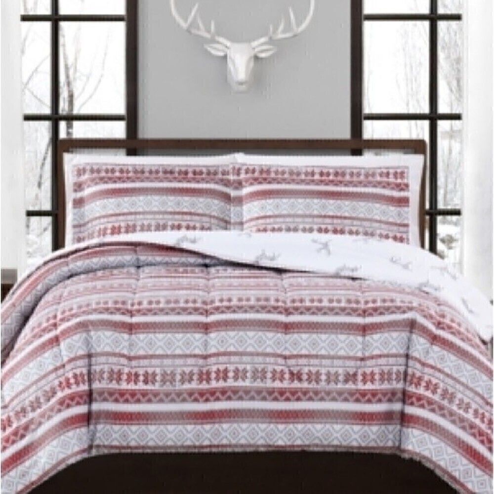New PEM AMERICA Fair Isle 2-Pc. Reversible Full/Queen Comforter Set bedding